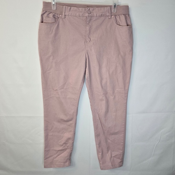 Tag Pink Straight Leg Pants Size 16 - Comfortable Fit - Picture 1 of 7
